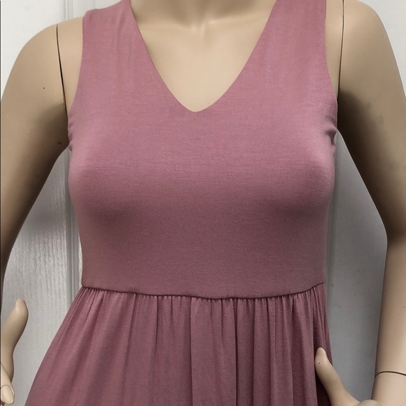 GIRLY & FLIRTY MAUVE MAXI w/ pockets - Picture 5 of 8